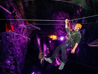 Zip World Caverns in Snowdonia